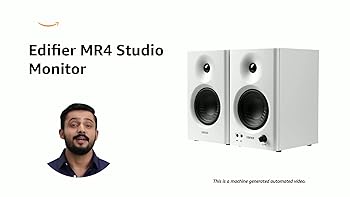Edifier MR4 Studio Monitor - Smooth Frequency, 1' Silk Dome