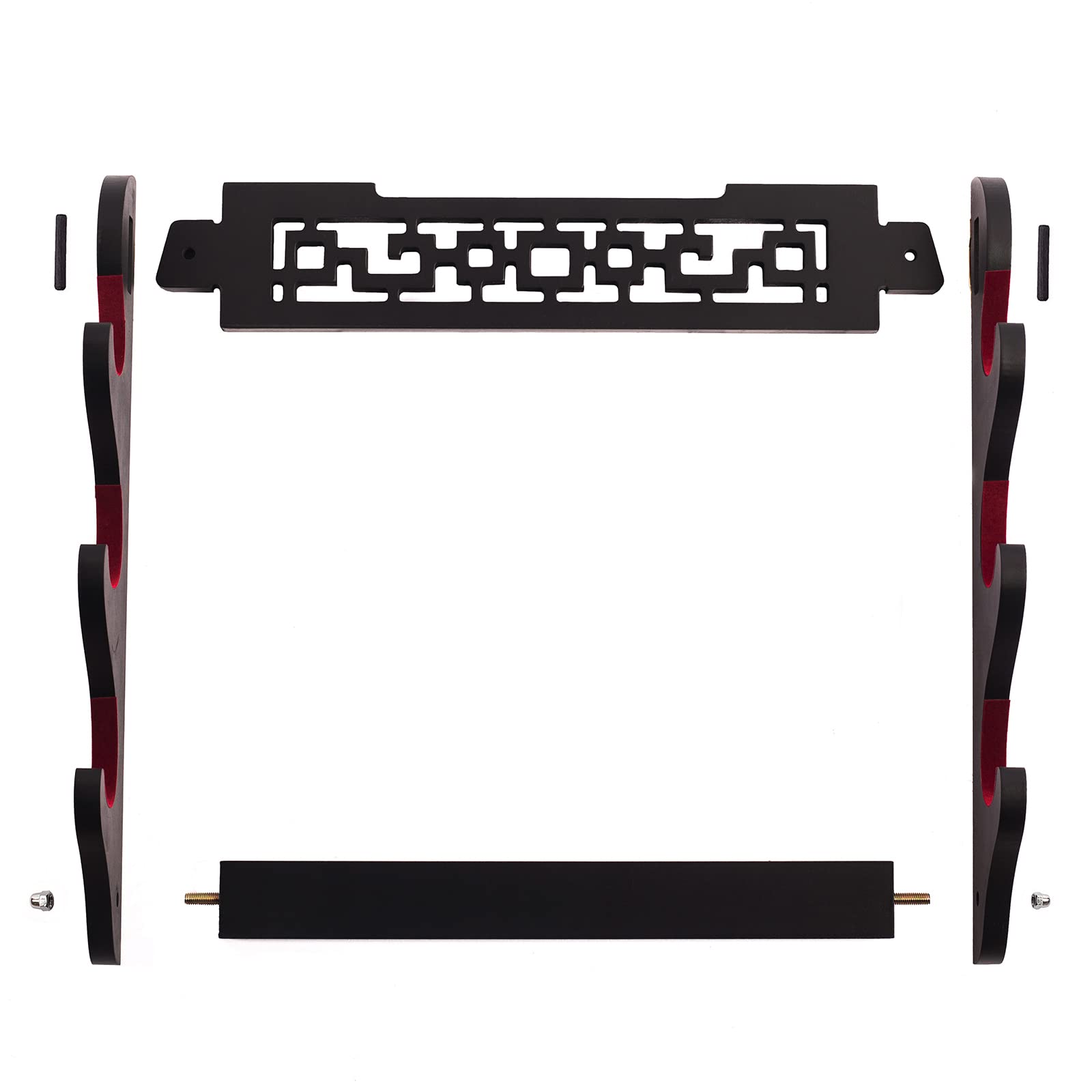 Soporte de Pared para Espada Samurai Katana Wakizashi Tanto 3 Niveles Cinco Capas