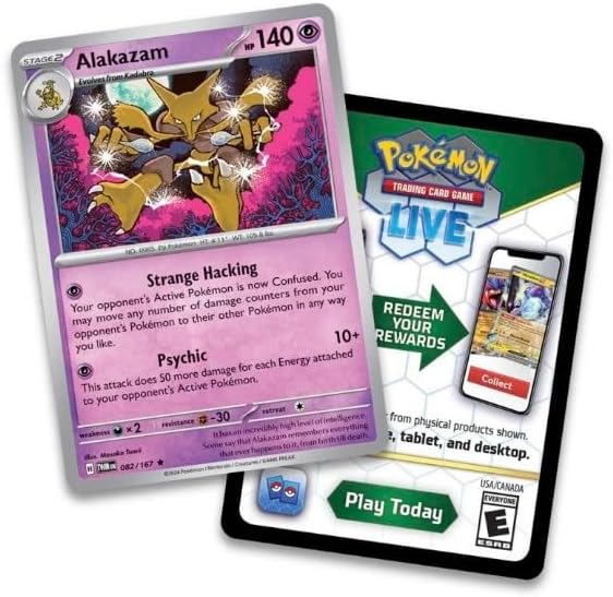 Pokemon Trading Card Game Knockout Collection - Includes Sticker Sheet, 2 Booster Packs and Foil Card (Alakazam)