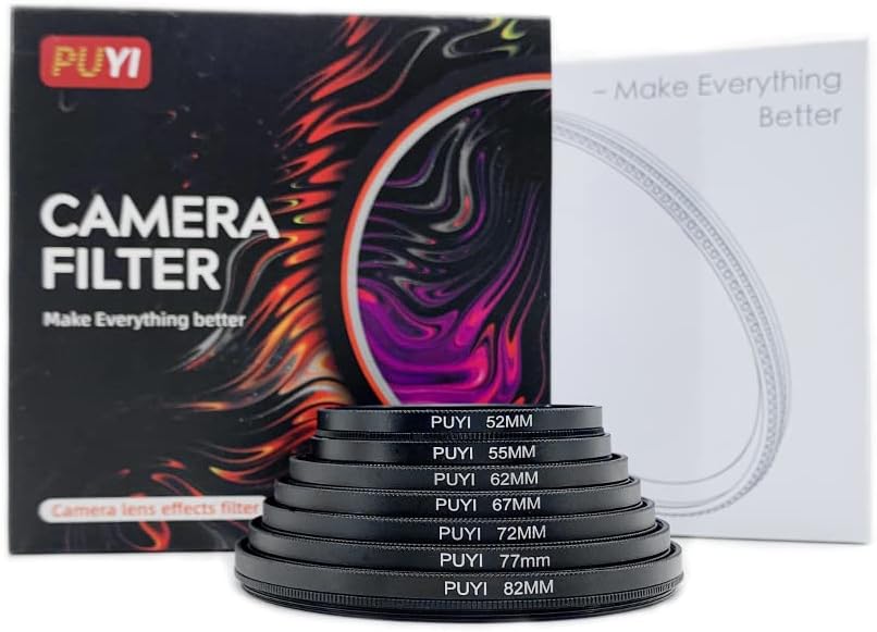 49mm Color Streak Filter 52mm Blue Streak Filter Star Light Effect Filters 55mm Orange Dot to Line Filter 58mm Screen Widen Lens (Size : 55mm, Color : Colorful flare) image 5