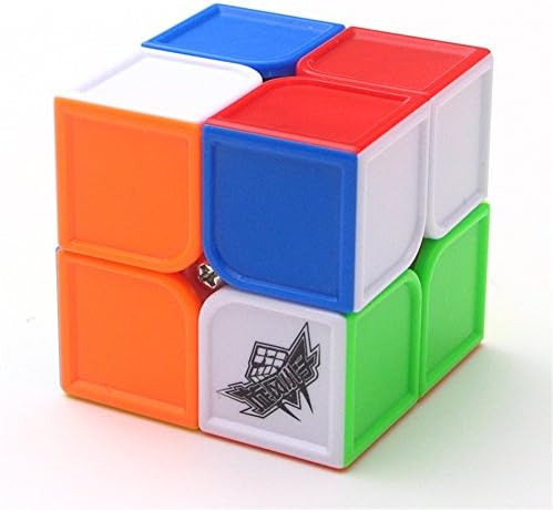 Faironly 2x2 Speed Cube Stickerless Eco-Friendly Plastics Colorful Magic Cube Puzzles Toys Colour
