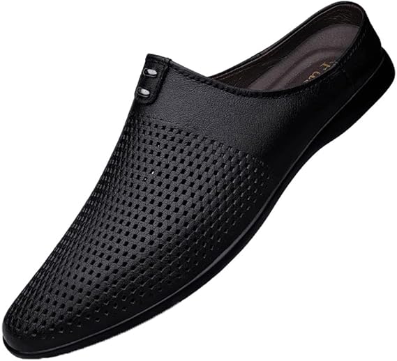 Amazon Co Jp スリッパ ビジネスシューズ サンダル 事務室 職場用 ローファー スリッパサンダル 通気 パンチング加工 黒 白 ブラウン 滑り止め カジュアル お兄系 軽い 会社 履きやすい レザー 柔らかい かっこいい 歩きやすい おしゃれ 内履き スリッポン 夏 シューズ