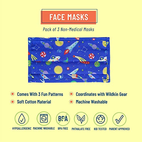 Wildkin Kids Lunch Bag Bundle With Face Mask (Robots) #TOP4