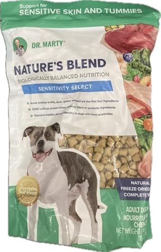 Dr. Marty Nature's Blend Sensitivity Select Freeze-Dried Raw Dry Dog Food 16 oz
