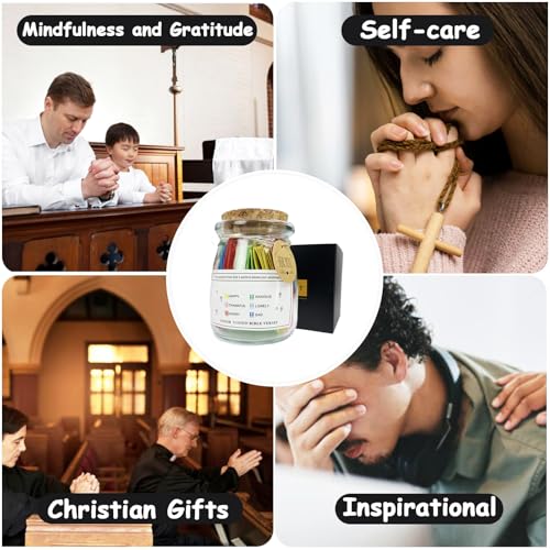 Bible Verse Jar, first communion gifts for girls, Christian graduation gifts for boys,Read Me When Scripture Prayer Cards for Emotions and Feelings,communion gift for Women Men Mom Dad Friend