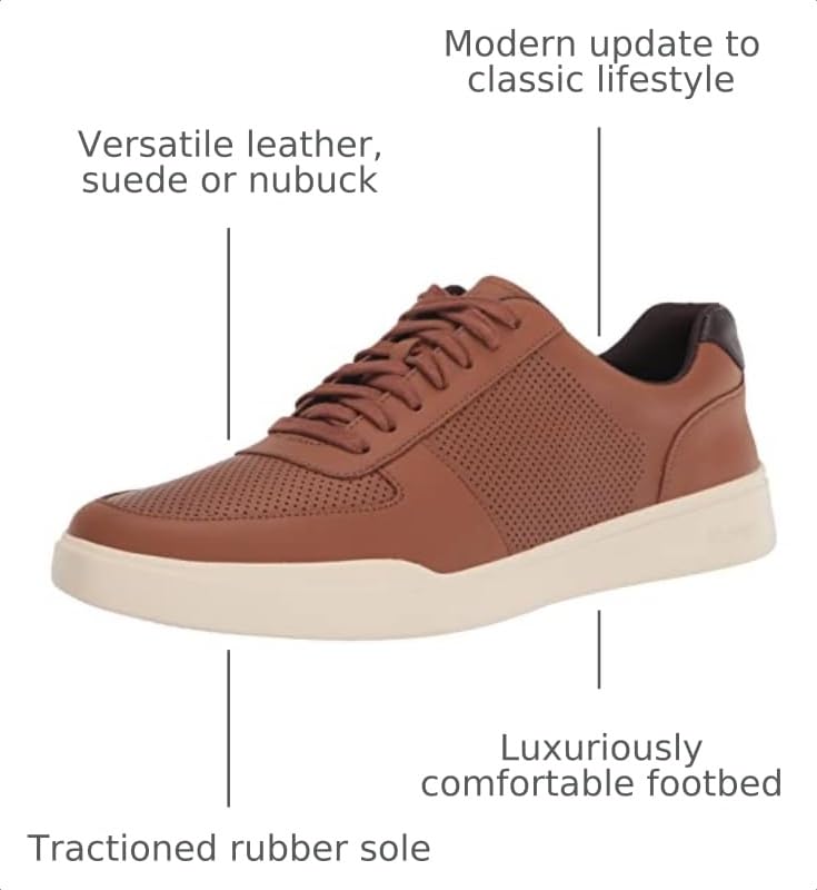 Image of Cole Haan Men's Grand Crosscourt Perforated Sneaker