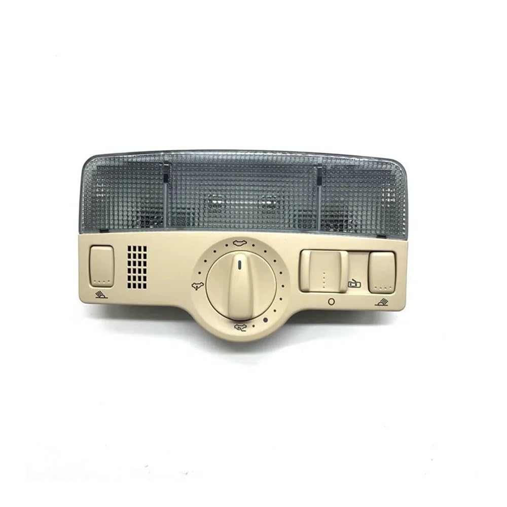 Interior Dome Lamp For VW Passat B5 Golf 4 Jetta MK4 Dome Light And Sunroof Switch Skylight Knob Reading Lamp 1J0947105/1J0 959613G(Beige)