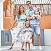 PopReal Family Matching Outfits Mommy and Me Dresses - Floral Dress Summer Men Boy Shirts Matching Sets for Beach Vacation 9-12 Months