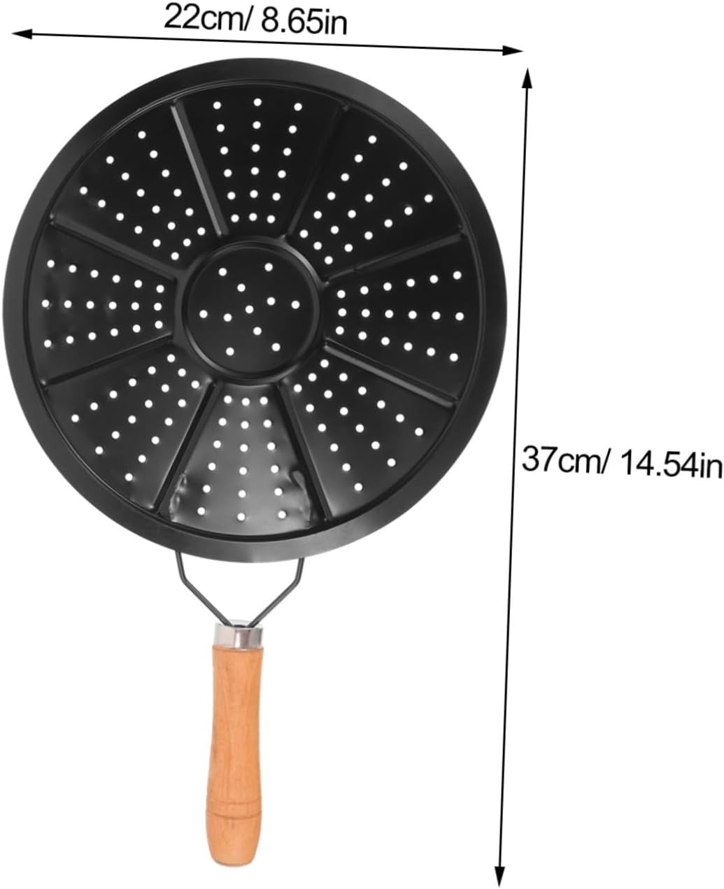 2pcs Kitchen Heat Diffuser Pad with Wooden Handle, Iron Trivet