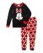 Disney Women's Ladies Minky Pajama Set Minnie Red Bow