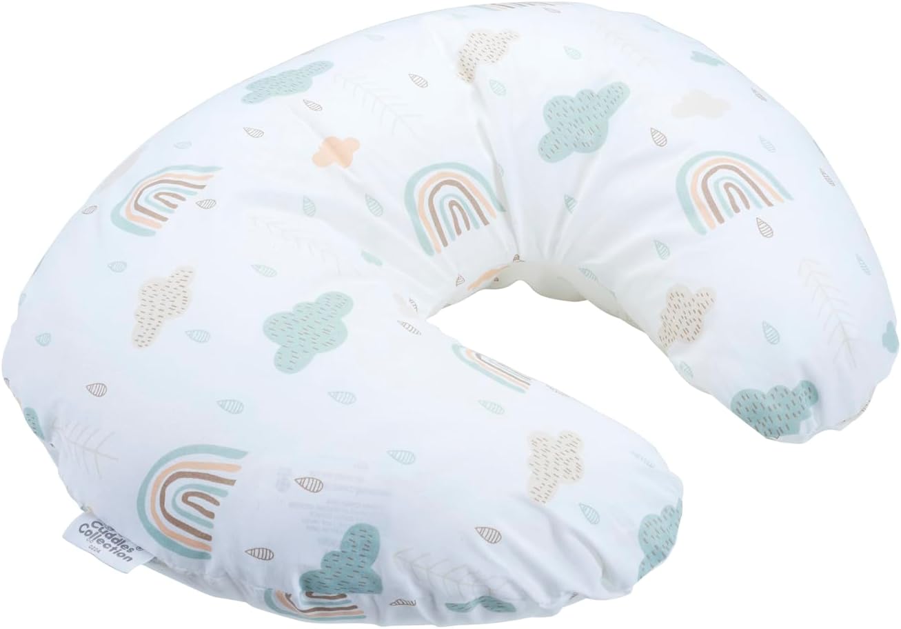 Cuddles Collection Nursing Pillow Breast feeding Support 4 in 1 Pillow (Rainbow)