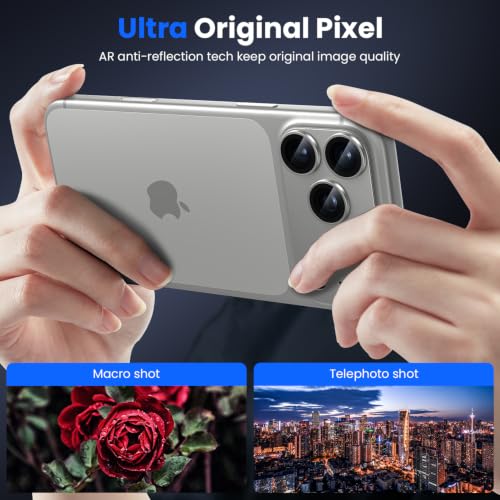 Image of WSKEN for 18 Pro Max Camera Lens Protector for iPhone - Military Grade