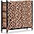EFURDEN 4ft Firewood Rack Outdoor, Heavy Duty Wood Rack with 4 Reinforced Metal Pieces for Fireplace Wood Storage, Outdoor Indoor Firewood Rack Holder with Adjustable Foot Pad