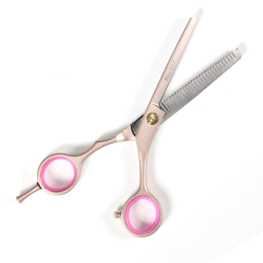 Barber Ciseaux De Coupe De Cheveux 5,5 Pouces 15.5Cm, Coupant Professionnel Ciseaux De Coiffure Set (Rose), Design Ergonomique Dédié Hairstylist, pour Salon De Coiffure/Salon/Accueil