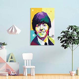 Paul McCartney Poster sur toile The Beatles 50 x 75 cm - Les Beatles, Paul McCartney, John Lennon, RIngo Starr, George Harrison Paul McCartney Poster sur toile The Beatles 50 x 75 cm – Image 4