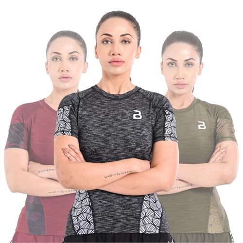2BOLD Women’s Rash Guard Compression Shirts, UPF 50+ Athletic, Hiking, Swim Shirt, Yoga, MMA, Quick Dry Rash Guard for Womens