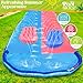 POOLSIDER Premium Double Slip and Slide Water Slide - 32.5 Ft 2-Lanes Pink & Blue Slip N Slide with 2 Bodyboards | Durable & Advanced Design - Heavy Duty Water Slides for Kids Backyard