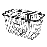 DYNWAVE Bike Storage Basket Bicycle Cargo Basket Universal Anti Rust Coating Metal Wire for Mountain Road Bike Simple Installation