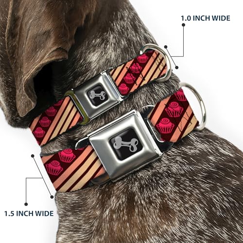 Collier chien os Buckle Down Cupcake réglable 9-38 cm