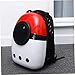 POPETPOP Outdoor Pet Backpack Red with Ventilation Breathable Dog and Cat Carrier Bag Versatile Handbag and Shoulder Bag for Travel and Outdoor Use