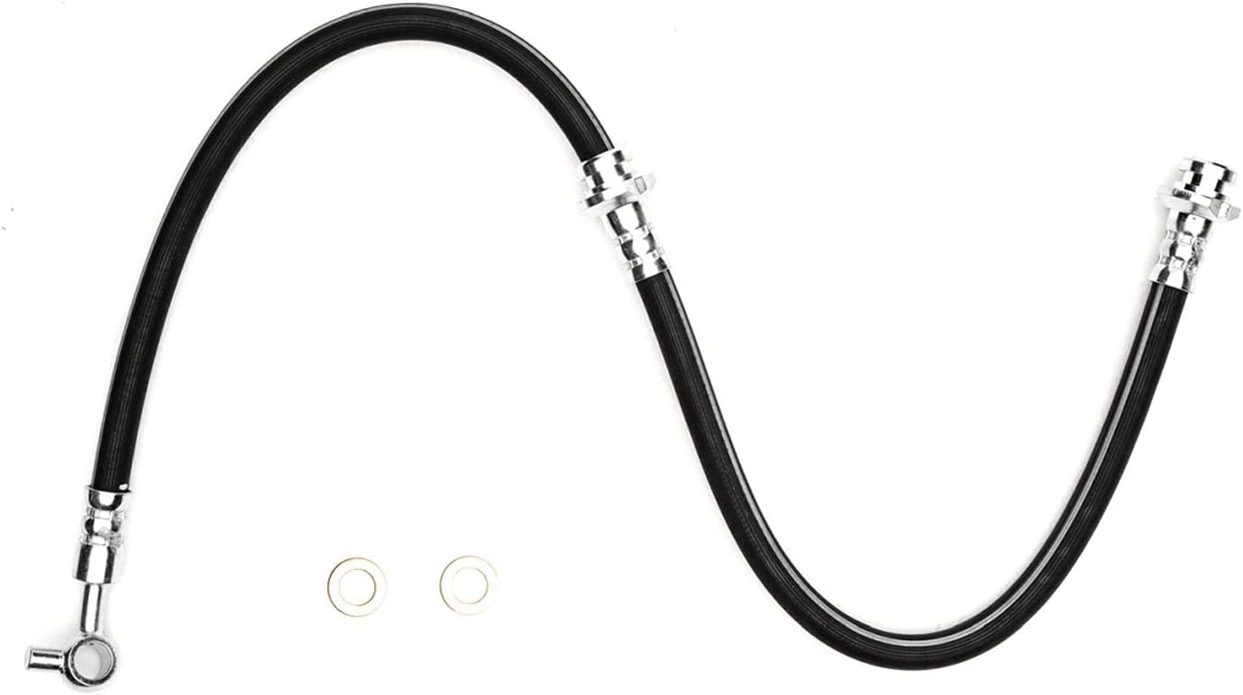 Dynamic Friction Company Front Left Brake Line Hose 350-67093 For 2011-2018 Nissan LEAF, 2013-2019 Sentra, 2013-2020 NV200, 2015-2018 Chevrolet City Express [Specific Model]