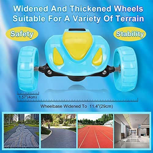 Kids Scooter, 3 Wheel Scooter for Kids Ages 3-10, with Bluetooth Music Spray Flashing PU Wheels Height Adjustable LED Lights Aluminum Alloy Pipe Pedal Brake Folding Kick Scooter for Boys Girls