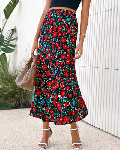 Image of BTFBM Satin Skirts for Women Trendy 2026 Summer Fall