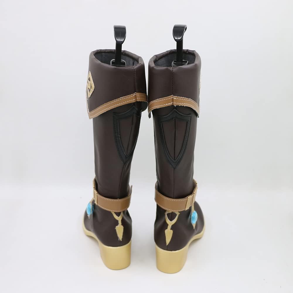 Yuancoser Mondstadt Kaeya Alberich Cosplay Shoes Knee-High Boots C006