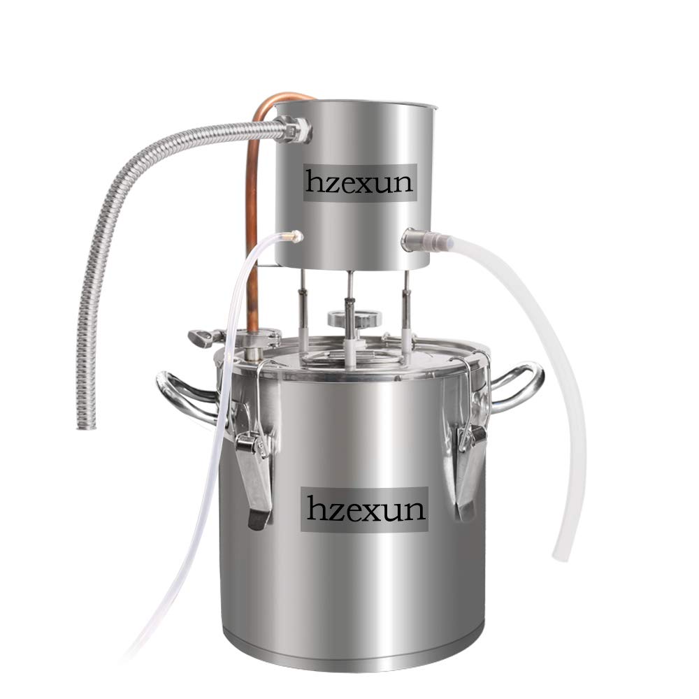 Alambique Para Destilación Casera -recipientes, Serpentín - Para La Destilación De Alcohol, Vino, Aceites Esenciales (13Gal/50L)