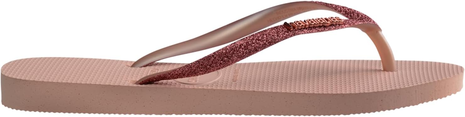 Havaianas Women's Slim Glitter II Flip Flop - Glitter Fashion Sandals - Pink, 9/10 - Image 3