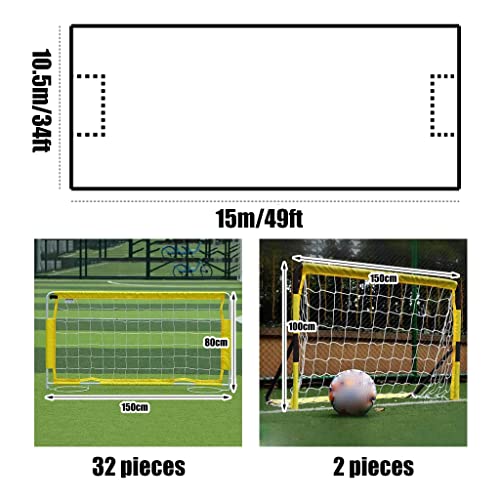 Soccer Field Fence Cerca De Campo De Futebol Com Carrinho De Armazenamento, Cerca De Jogo De Treinam