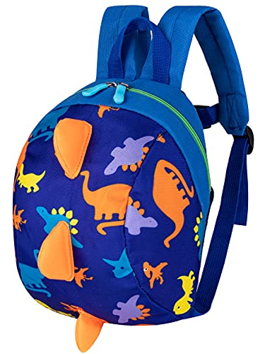Yuping Toddler Kids Dinosaur Backpack Book Bags With Safety Leash For Boys Girls (Style:6 Dark Blue) #TOP4