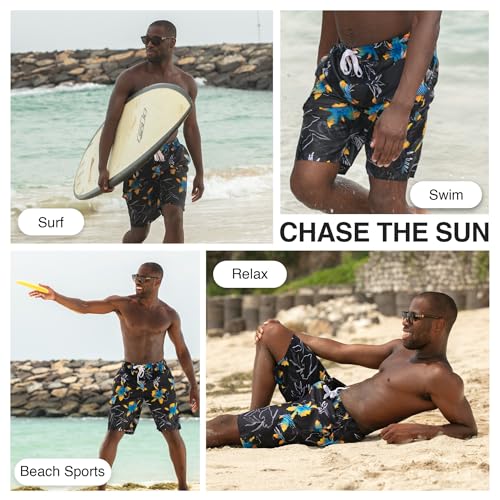 Image of Kanu Surf Men's Big Viper Extended Size Stripe Swim Trunk