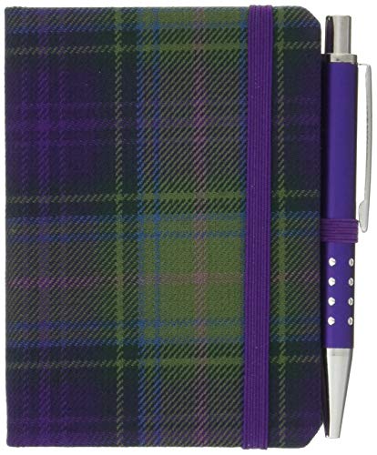 Waverley S.T. (S): Heather Mini with Pen Pocket Genuine Tartan Cloth Commonplace Notebook