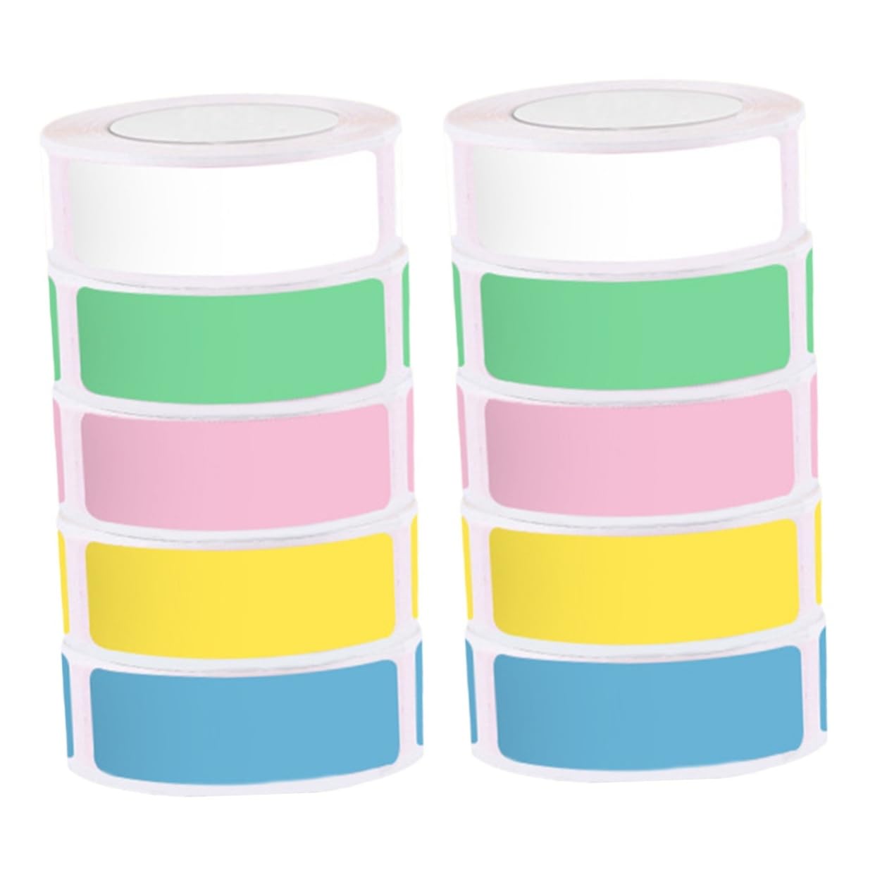 ARTIBETTER 2 Set Etichette Termiche Colorate Per Stampante Autoadesivi Per Nomi E Organizzazione Resistente E Facile Usare Compatibili Con Stampanti Termiche 5 * 2