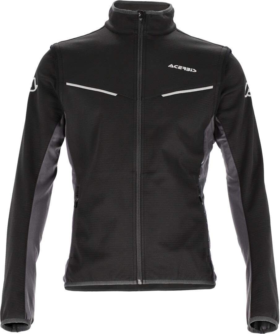 ACERBIS GIACCA SOFTSHELL TRACK NERO/GRIGIO XL