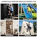 ZENFUN 18 Pc Rock Climbing Holds, Indoor & Outdoor Rocks Wall Climbing Kit, Black Rock Climb Holds Playground Play Set, Multi-Shape Climbing Rock Wall Grips with Mounting Hardware
