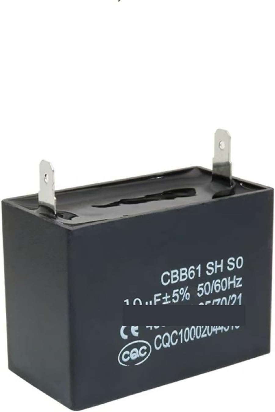 2pcs CBB61 Fan air Conditioner Insert Startup Capacitor 450V 1UF/1.2/1.5/2/3/3.5/4.5/5/6/8/10UF/12UF 450V Two Insert pins(8.0UF 50X25X35mm)