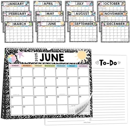 2025-2026 Desk Calendar - 18 Month Monthly Planner From July 2025 To December 2026, Large 17x12 Inches