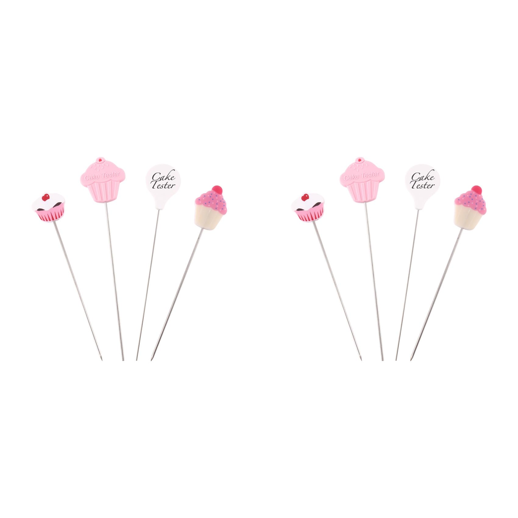 Hndhbfgrt 8X Cake Tester Needles,Stainless Steel Reusable Cake Tasting Needles,Cake Tester Skewer Needles for Kitchen