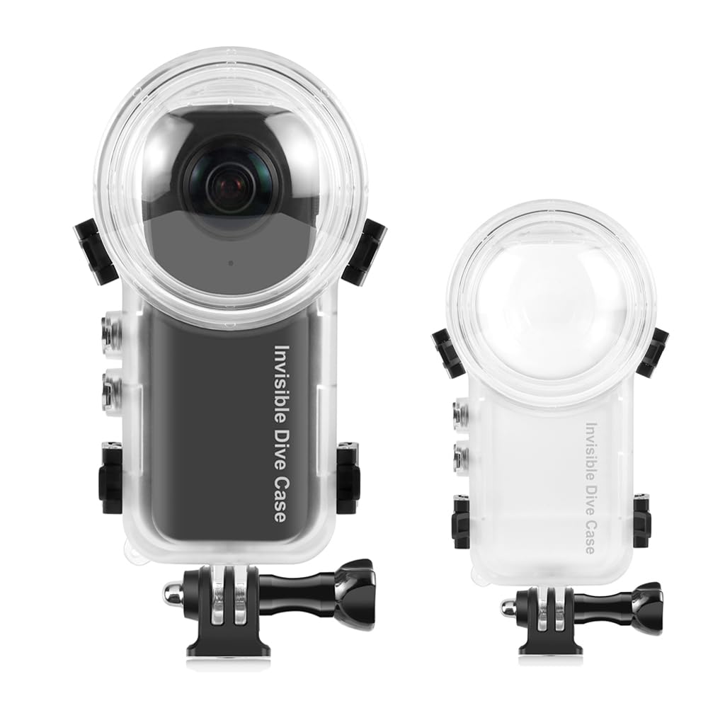 KETOPKIN Invisible Dive Case for Insta360 X4,50M/164FT Underwater Waterproof Diving Housing Protective Shell with Bracket for Insta 360 X4 Camera