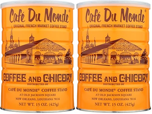 Cafe Du Monde Coffee Chicory | Ground | 15 Ounce | Pack of 2