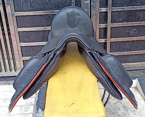Foto von WILD RACE Leder-Dressur-Monoflap-Wechseleisensattel/Leather Dressage Monoflap Changeable Gullets Saddle (17