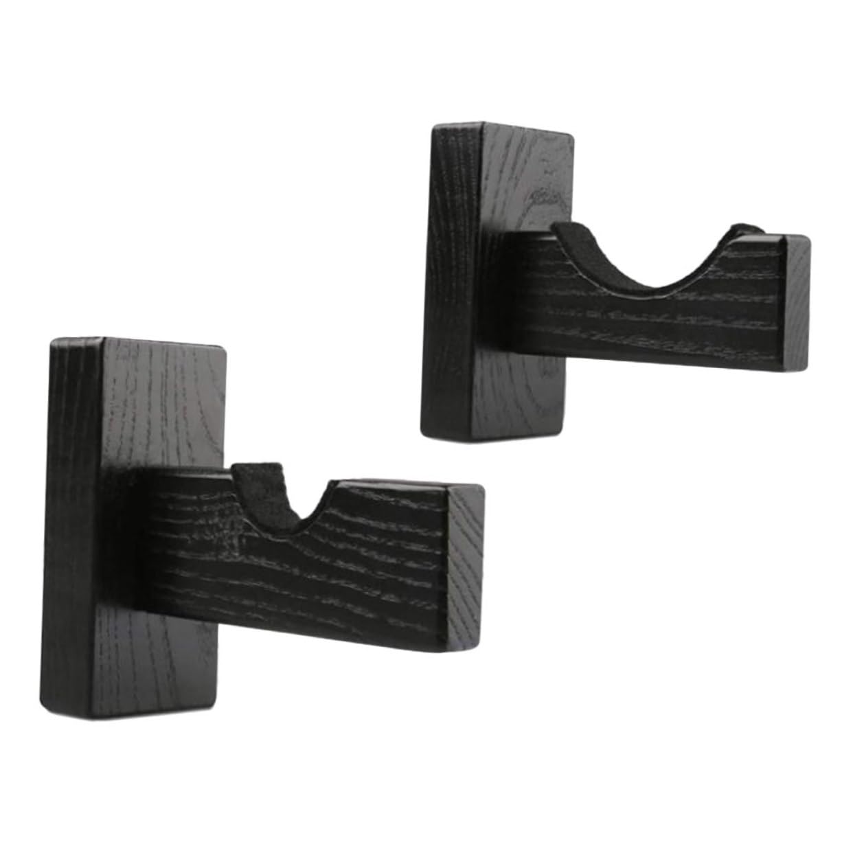 BESPORTBLE 2pcs Wooden Baseball Bat Mount Set Bat Storage Rack Elegant Baseball Holder for Living Room Decor