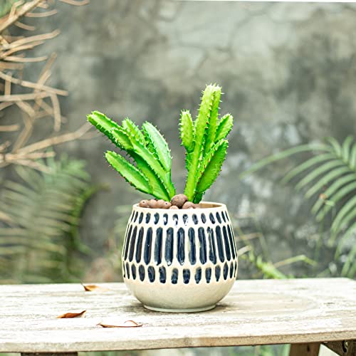 Chonsun Ceramic Planter 6 Inch Plant Pots Indoor Oudoor Planter Flower Pots Succulent Plant Pots Mid-Century Planter Ceramic #TOP6
