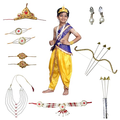 Image of Kaku Fancy Dresses Ram Costume for Kids Infant Baby Ram Dress for Boys with Accessories