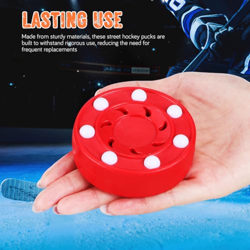 BESPORTBLE Eishockey Pucks 6er-Set - Straßenhockey Pucks aus ABS für Indoor/Outdoor, Inline Hockey Training - Bunt & rutschfest Kinder & Erwachsene