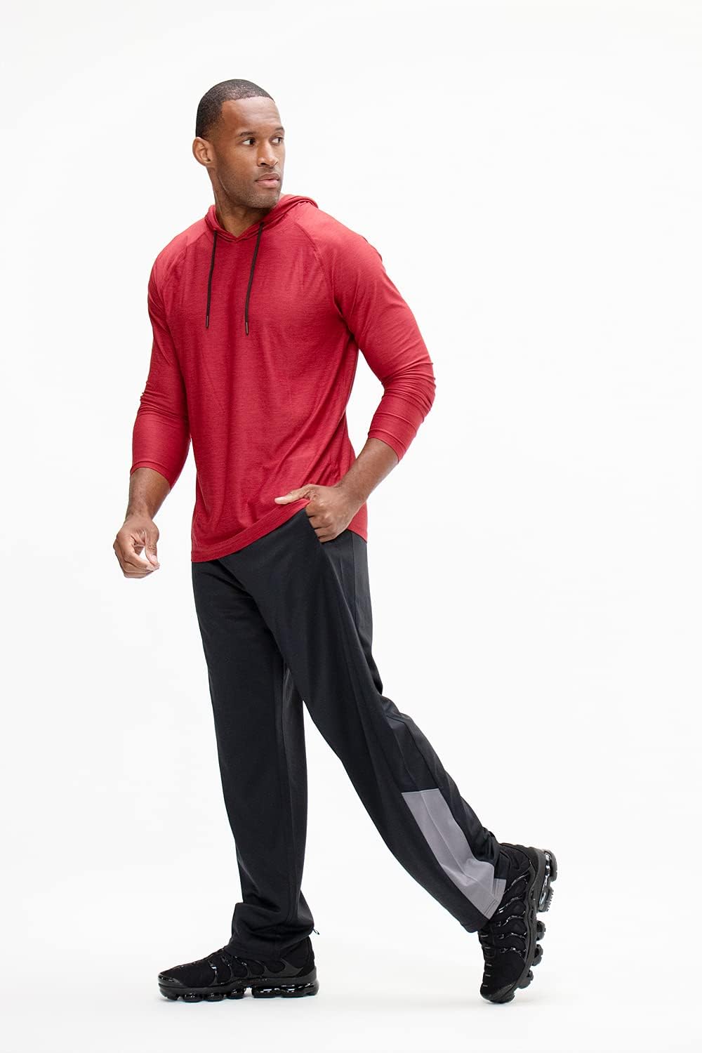 DEVOPS 2 Pack Men's Active Performance Workout Athletic Training Sweatpants Gymwear