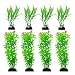 CousDUoBe 8 Pack Artificial Aquarium Plants, Used for Household and Office Aquarium Simulation Plastic Hydroponic Plants（Maximum 8 inches, Green）
