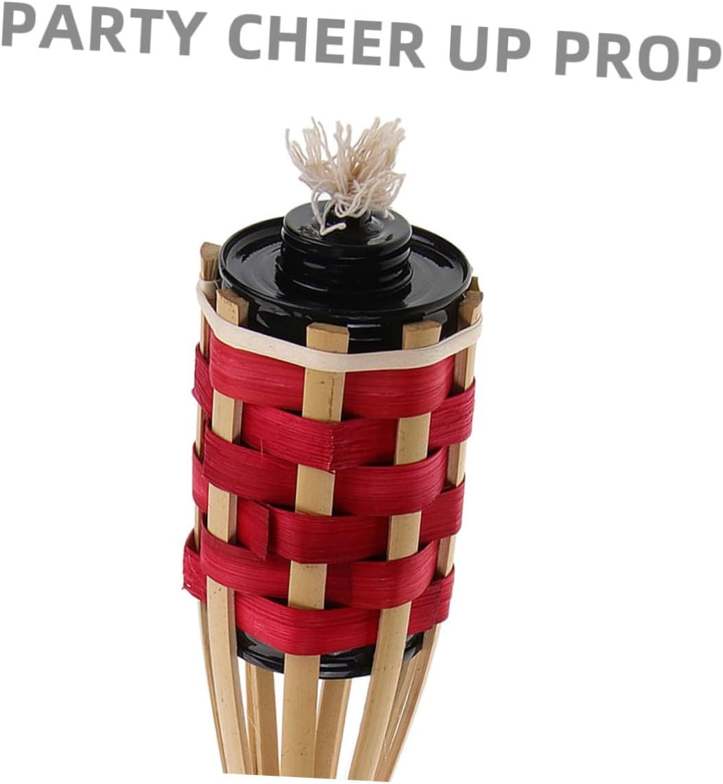 OSALADI Torch Oil Lamp for Outdoor Decor Multi-Function Woven Torch for Gardens Festivals and Parties Refillable Kerosene Lantern for Lawn and Pathway Lighting
